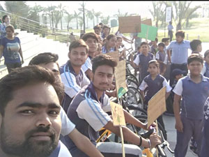 World Earth Day celebration - Cycle Rally